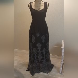 Free People Maxi Layered Dress Paisley